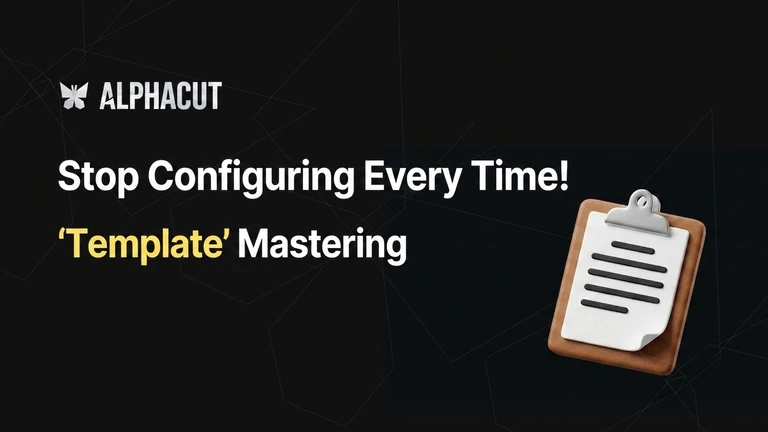 AlphaCut template feature guide thumbnail - How to save and manage subtitle style, layout, and logo settings